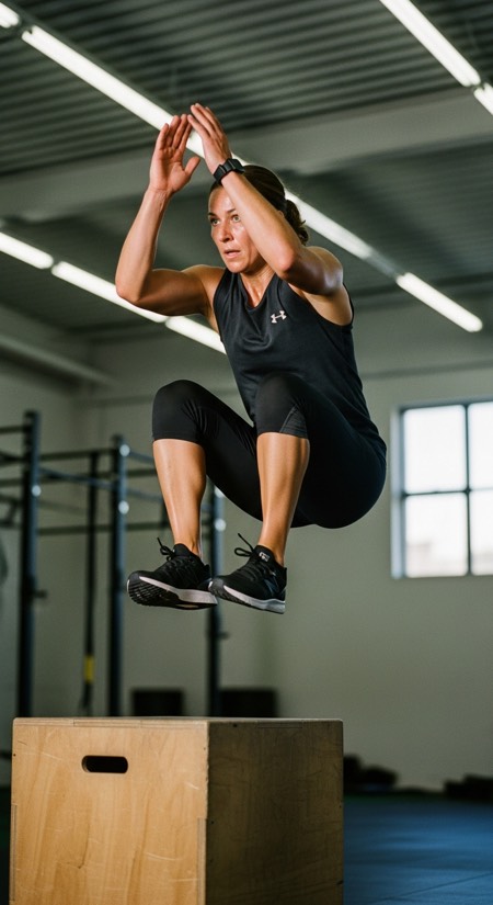 Box Jump Landing pose reference photo
