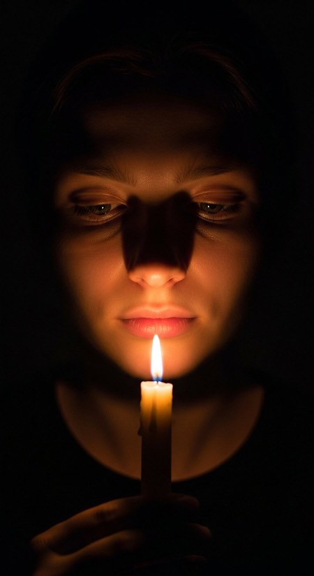 Candlelit Chiaroscuro pose reference photo