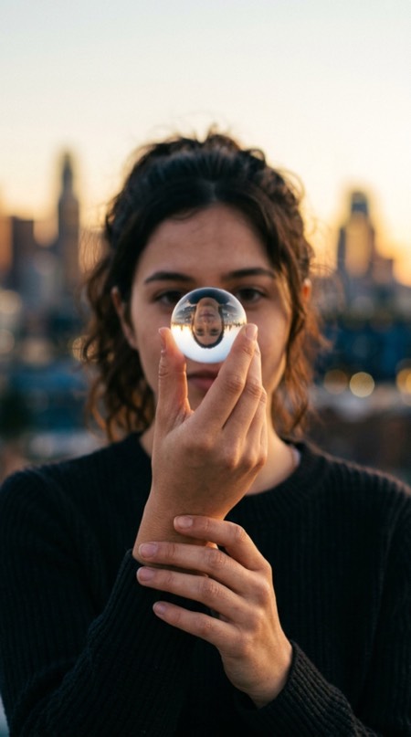 Crystal Ball Refraction pose reference photo