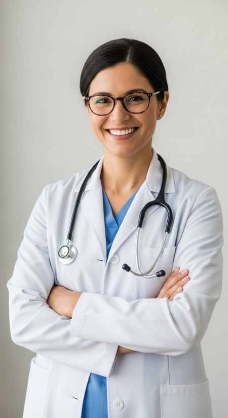 Doctor In Scrubs pose reference photo