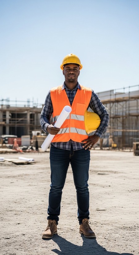 Engineer On Site pose reference photo