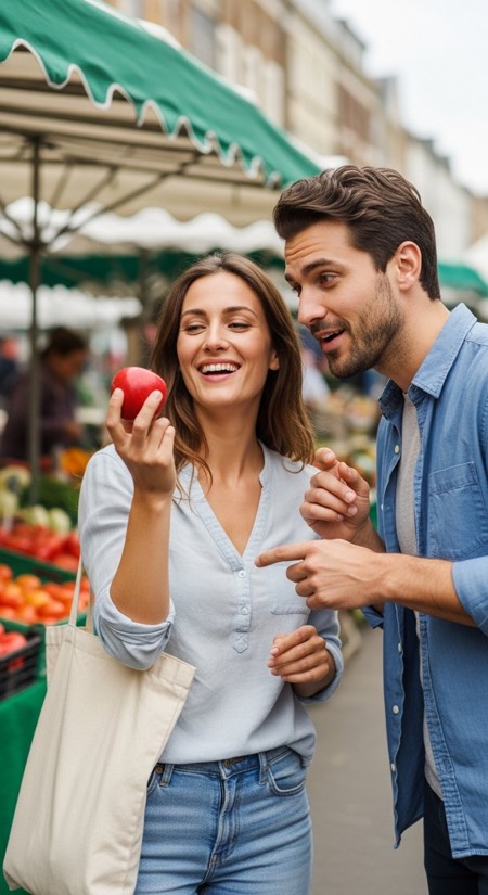 Farmers Market Wander pose reference photo