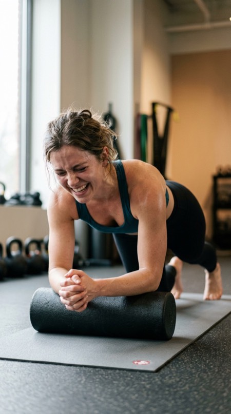 Foam Roller Recovery pose reference photo