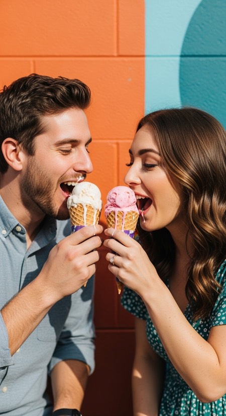 Ice Cream Stop Delight pose reference photo