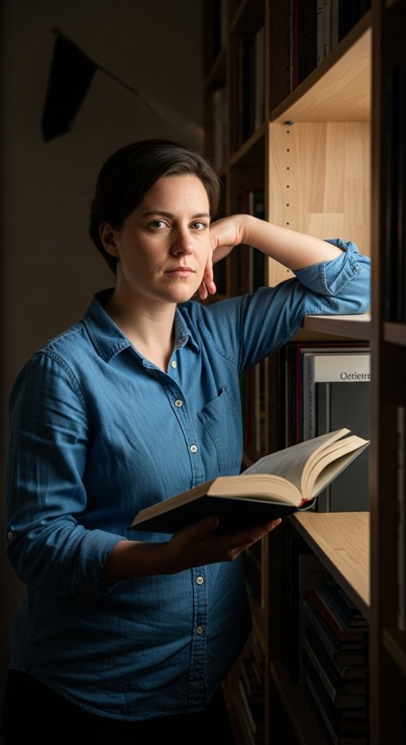 Lawyer In Library pose reference photo