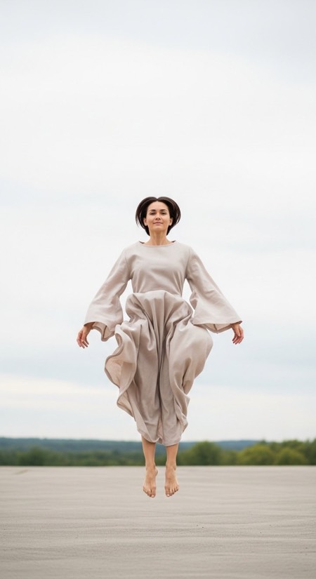 Levitation Jump pose reference photo