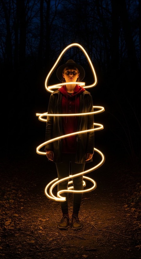 Long Exposure Light Trails pose reference photo