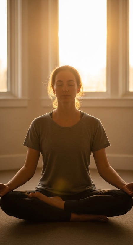 Lotus Meditation Seat pose reference photo