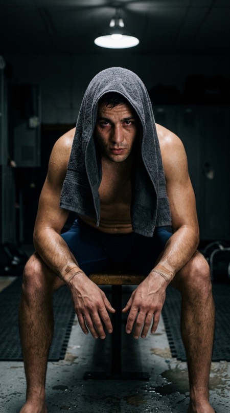 Post Match Towel Portrait pose reference photo