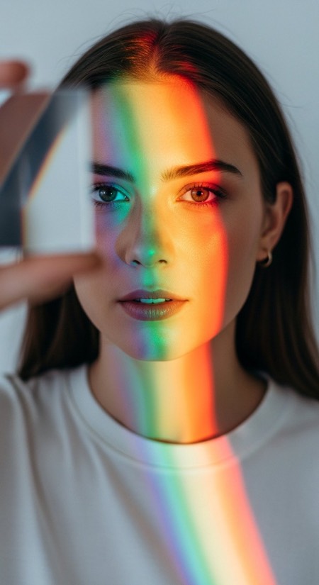 Prism Rainbow Refraction pose reference photo