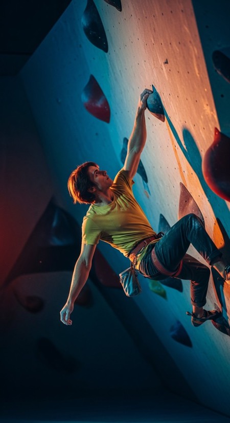 Rock Climbing Reach pose reference photo