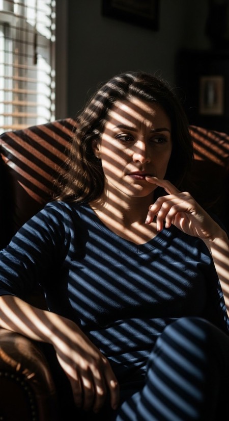Shadow Play Portrait pose reference photo