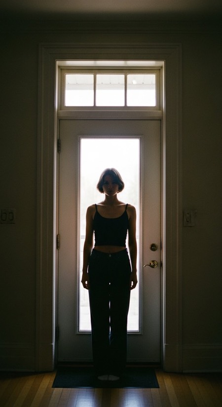 Silhouette In Doorway pose reference photo