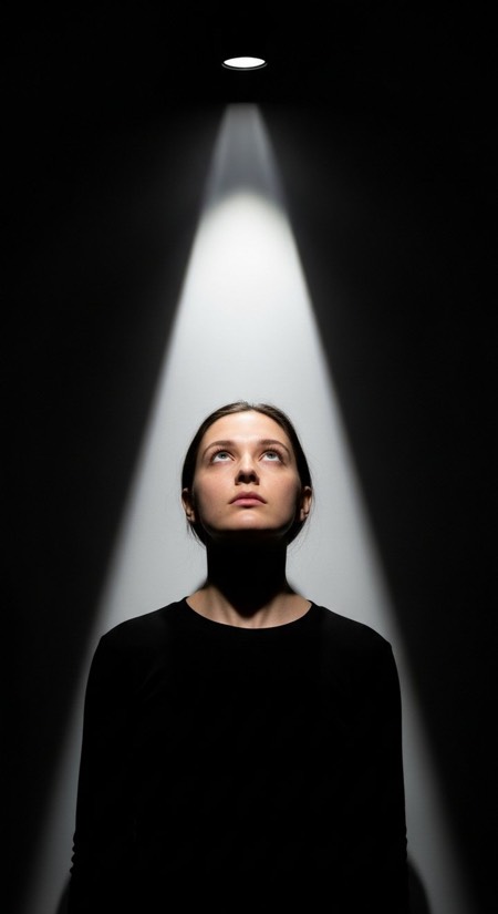 Single Spotlight Drama pose reference photo