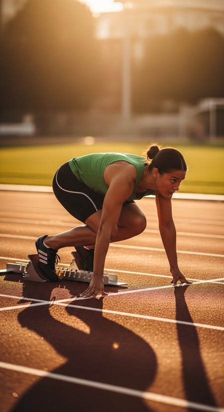 Sprinter On The Blocks pose reference photo
