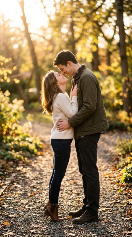 Tiptoe Kiss Reach pose reference photo