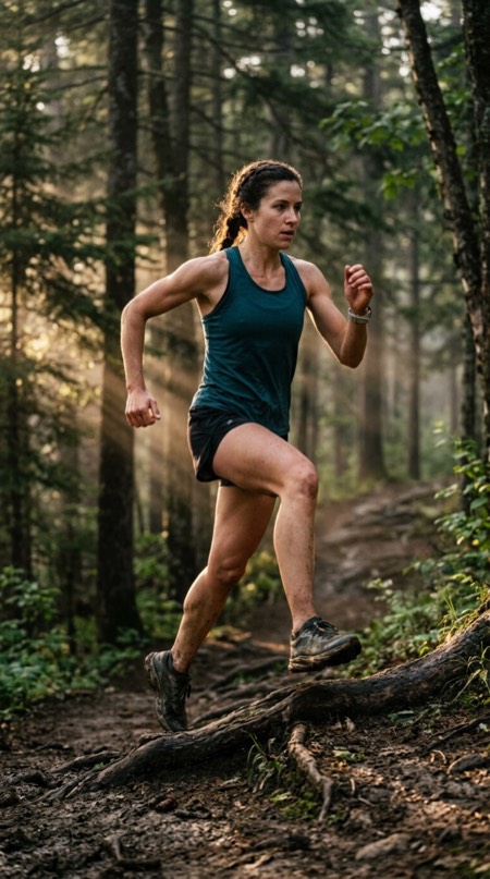 Trail Run Stride pose reference photo