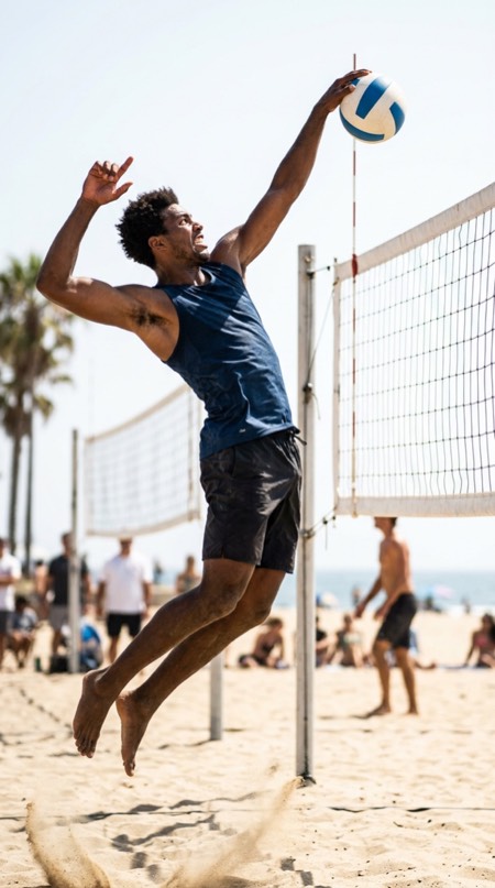 Volleyball Spike Peak pose reference photo